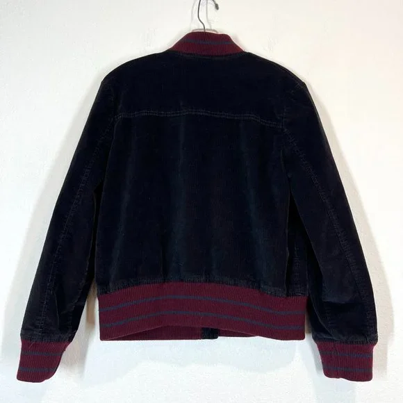 We the Free People Atlas Vintage Corduroy Bomber Jacket XS Military - Picture 5 of 14